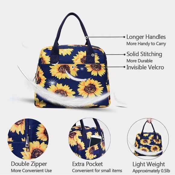 NWOT … DIIG Sunflower Lunch Tote - Picture 5 of 9